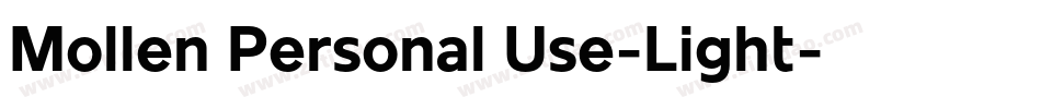 Mollen Personal Use-Light字体转换